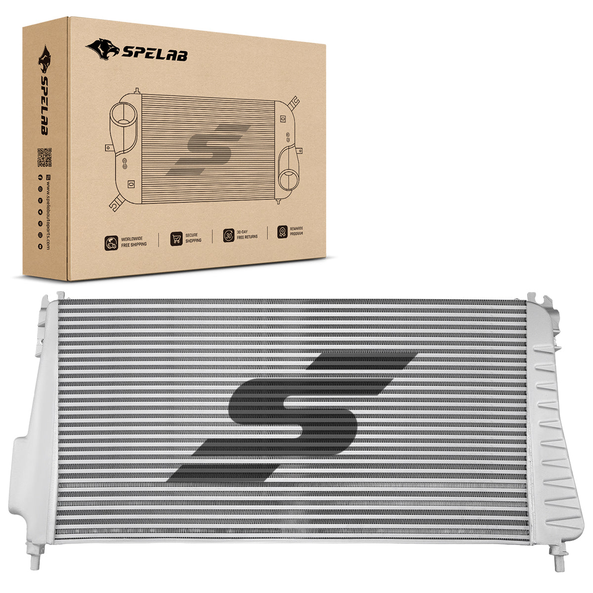 Tube-Fin Intercooler for 2006–2010 LMM Chevrolet/GMC Sierra 2500HD 3500HD 6.6L Duramax   | SPELAB