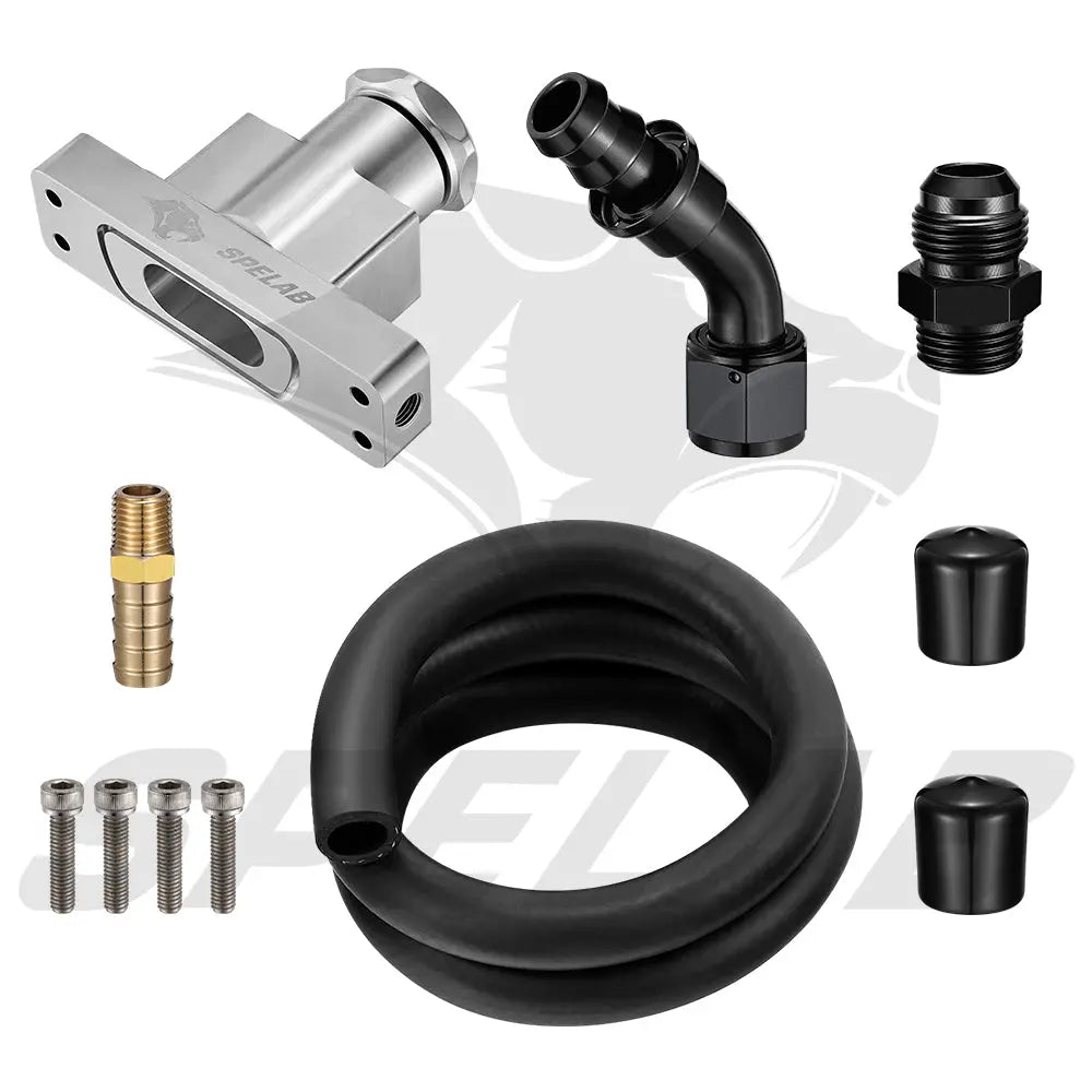 CCV PCV ReRoute Delete Kit For 2008-2010 6.4L Powerstroke Diesel Ford F250 F350 F450 F550 | SPELAB
