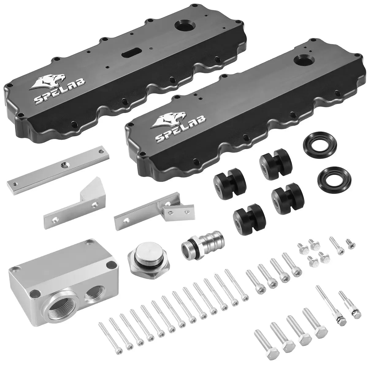 billet-aluminum-valve-cover-for-2004-5-2007-ford-6-0l-powerstroke-spelab-556