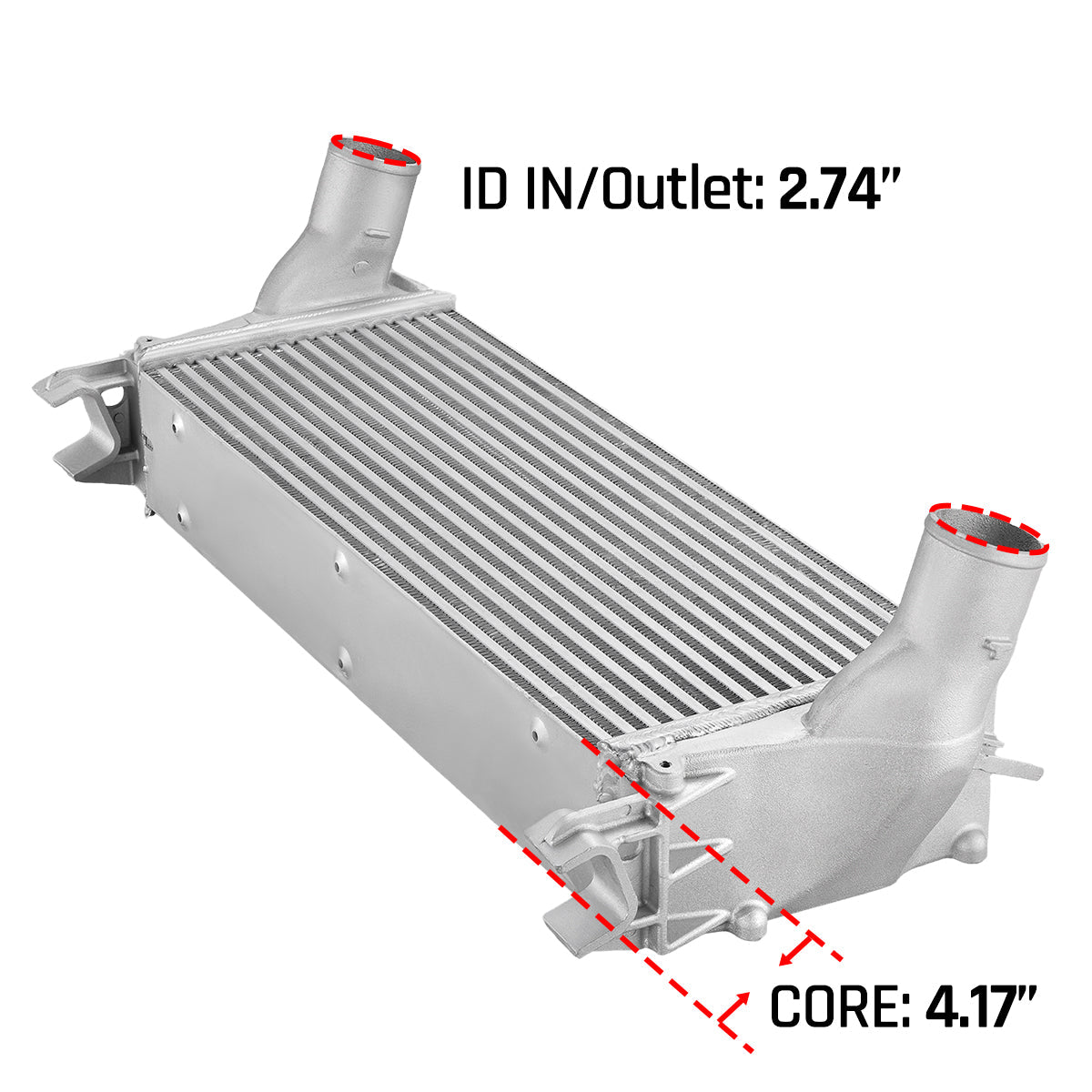 Tube-Fin Intercooler for 2013-2018 Dodge Ram 2500/3500 6.7L Diesel | SPELAB