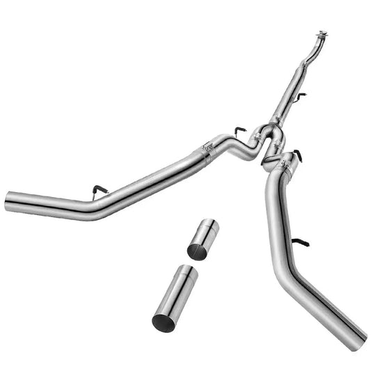5" Downpipe Back Dual 2017-2021 L5P 6.6L Duramax DPF Delete Race Pipe GM 2500/3500  |SPELAB