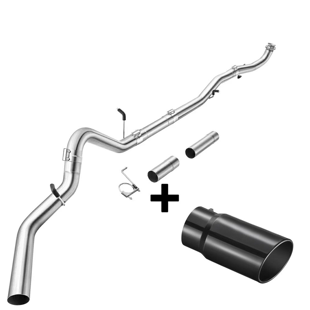 4" Downpipe Back Single 2020-2025 L5P 6.6L Duramax DPF Delete Race Pipe GM 2500/3500|SPELAB