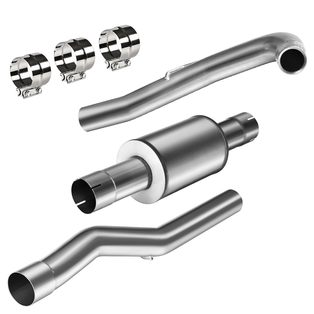 4" 2011-2015 LML 6.6 Duramax Cat & DPF Delete Race Pipe w/Muffler | SPELAB