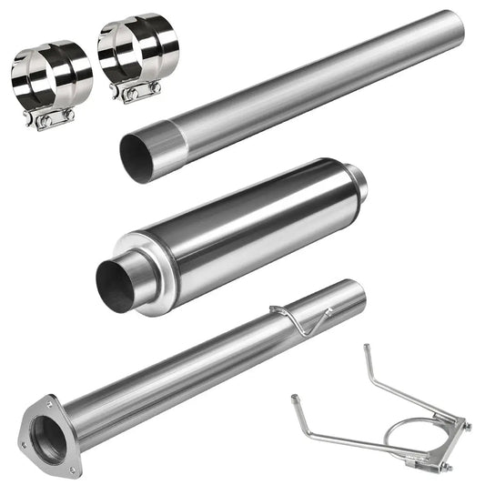 For 4'' DPF Delete Race Pipe w/Muffler for 2013-2018 Dodge Ram 6.7L Diesel | SPELAB
