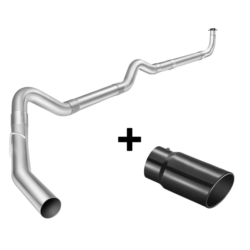4'/5' Downpipe-Back 2001-2007 LBZ LLY LB7 6.6 Duramax DPF Delete Race Pipe | SPELAB