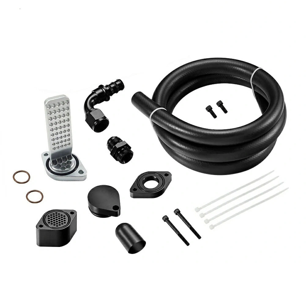 SPELAB Enhanced CCV/PCV Reroute/Delete Engine Ventilation Kit For 11-25 Ford 6.7L Powerstroke