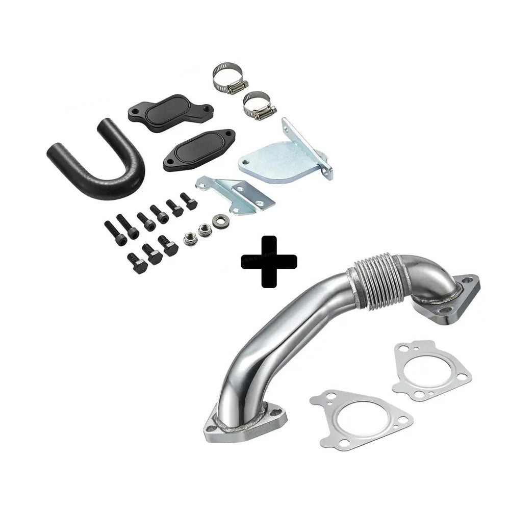 2007.5-2010 6.6L Duramax LMM EGR Delete Kit High Flow Intake Elbow Pipe Tube | SPELAB