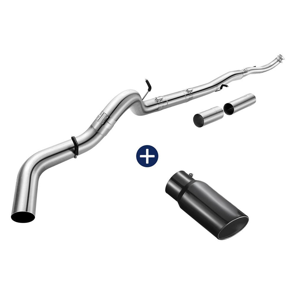4" Downpipe-Back 2017-2019 L5P 6.6 Duramax DPF Delete Race Pipe(Free Exhaust Tips)