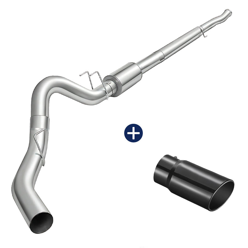 4"/5" 2011-2024 Ford 6.7 Powerstroke DPF Delete Race Pipe w/Muffler Exhaust | SPELAB