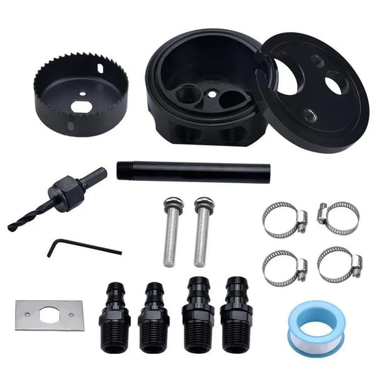 SPELAB Aluminum Alloy Fuel Tank Sump Kit with Integrated Return