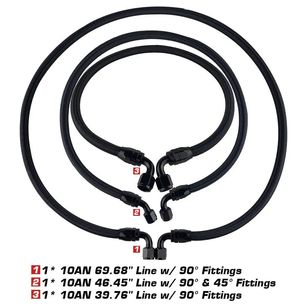 SPELAB Performance Transmission Cooler Line Upgraded Kit, Compatible With 2006-2010 Chevrolet/GMC 6.6L Duramax LLY/LBZ/LMM