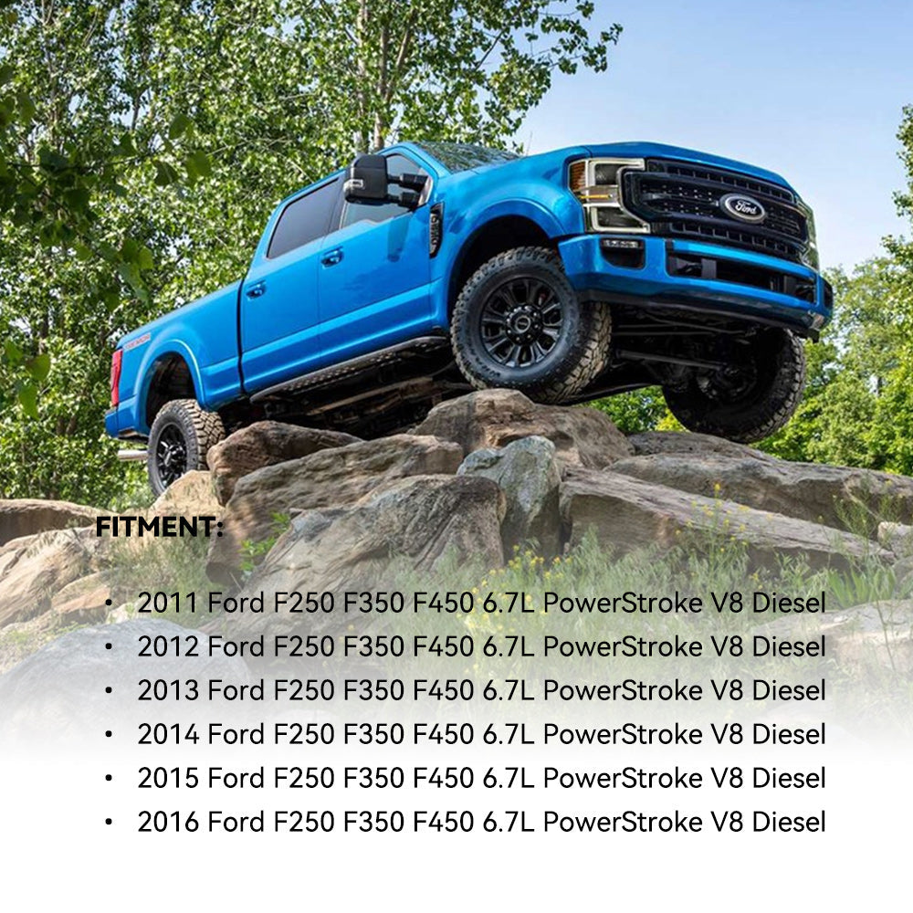 SPELAB 3.5" Hot Side Intercooler Pipe Kit For 2011-2016 6.7 Powerstroke Diesel Ford F250 F350 F450