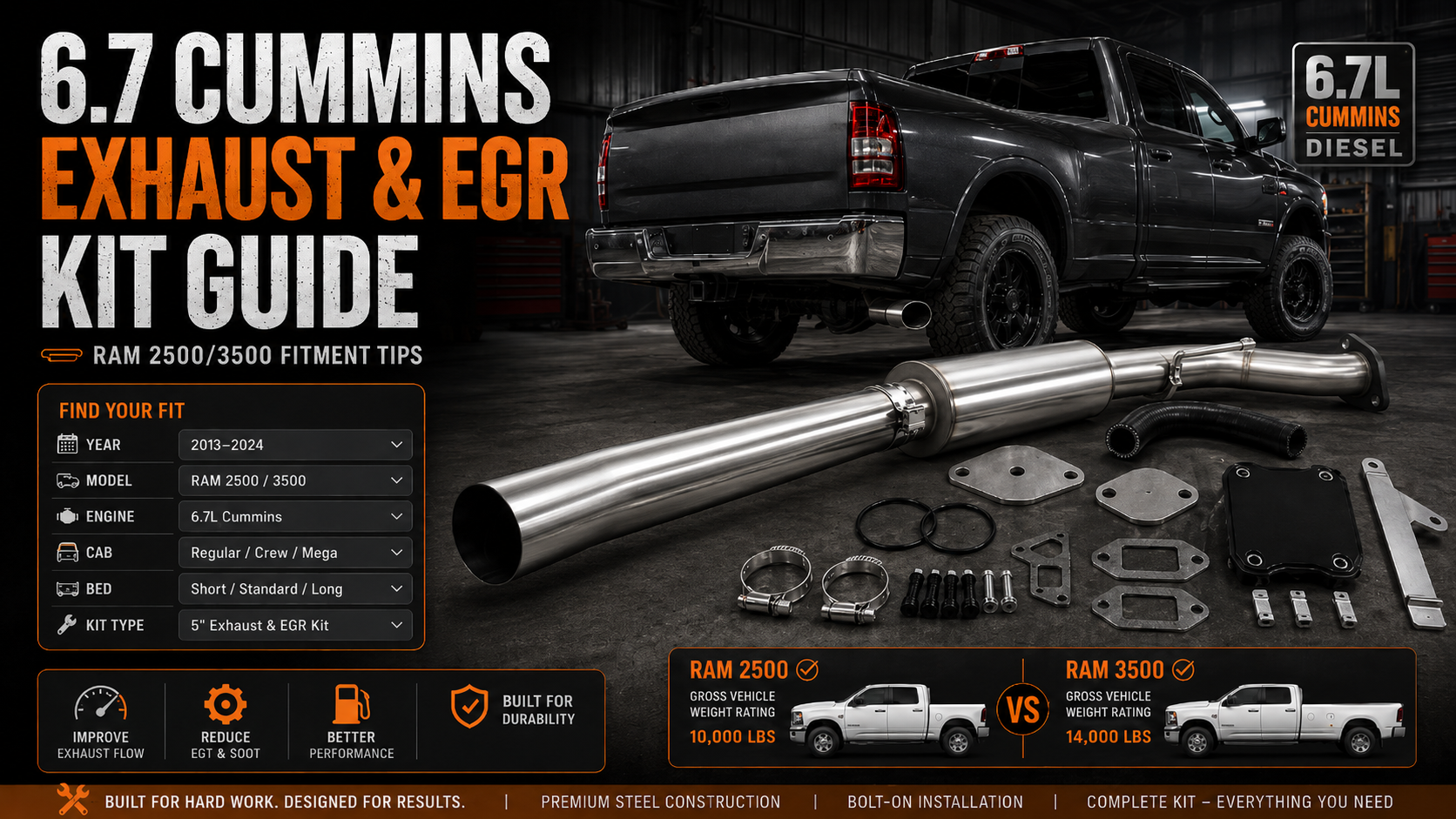 6.7 Cummins 5-Inch Exhaust & EGR Kit Guide for Ram 2500/3500 Owners