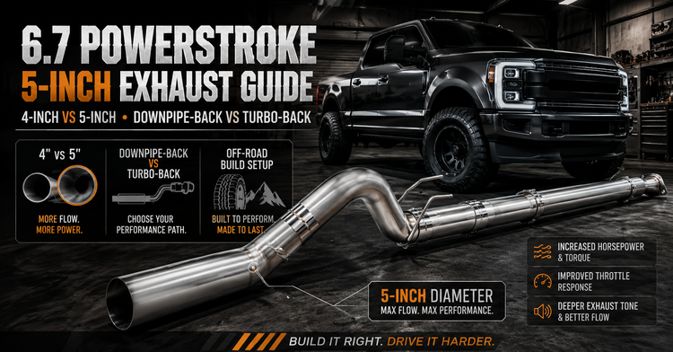 6.7 Powerstroke 5-Inch DPF Delete Pipe Guide: Downpipe-Back vs Turbo-Back
