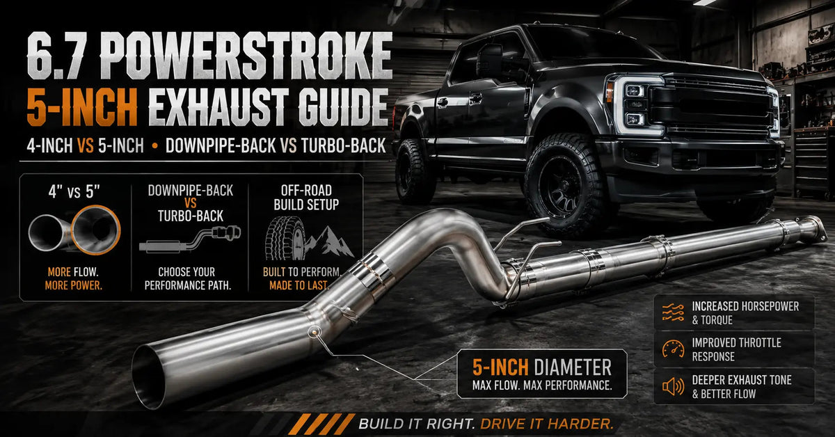 6.7 Powerstroke 5-Inch DPF Delete Pipe Guide: Downpipe-Back vs Turbo-Back DieselPerf