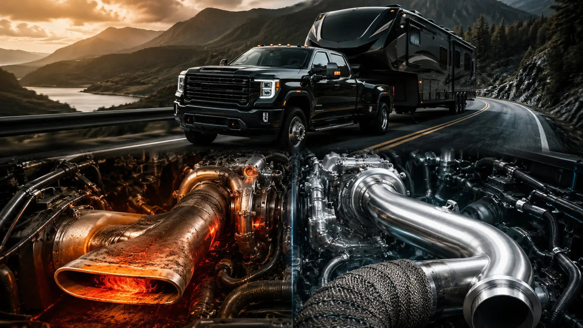 Why the Stock L5P Downpipe Chokes Your Engine DieselPerf