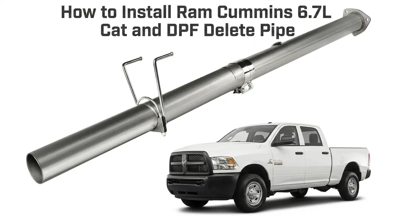 How to Install Ram Cummins 6.7L Cat and DPF Delete Pipe DieselPerf