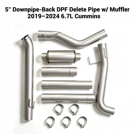 2019-2024 6.7L Dodge Ram Cummins 4" DPF Delete Race Pipe DieselPerf