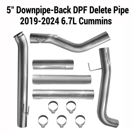 2019-2024 6.7L Dodge Ram Cummins 4" DPF Delete Race Pipe DieselPerf