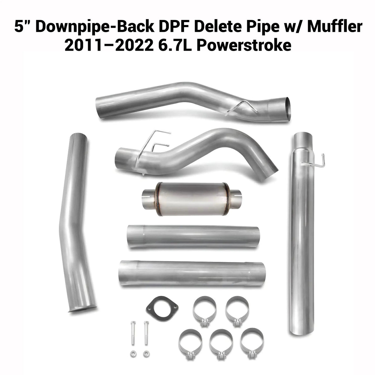 2011-2025 6.7L Powerstroke 4" & 5" DPF Delete Pipe DieselPerf