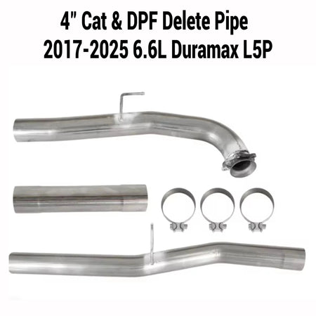 2017-2025 6.6L GM Duramax L5P 4"& 5"DPF Delete Race Pipe DieselPerf