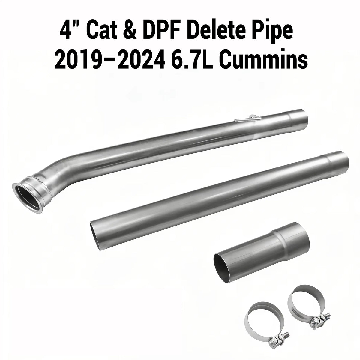 2019-2024 6.7L Dodge Ram Cummins 4" DPF Delete Race Pipe DieselPerf