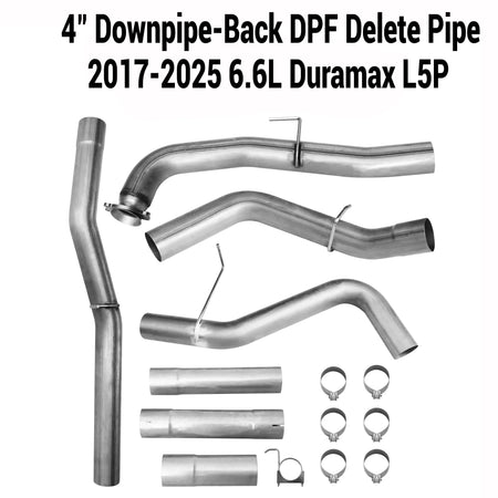 2017-2025 6.6L GM Duramax L5P 4"& 5"DPF Delete Race Pipe DieselPerf