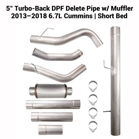 2013-2018 6.7L Dodge Ram Cummins 4" DPF Delete Race Pipe DieselPerf