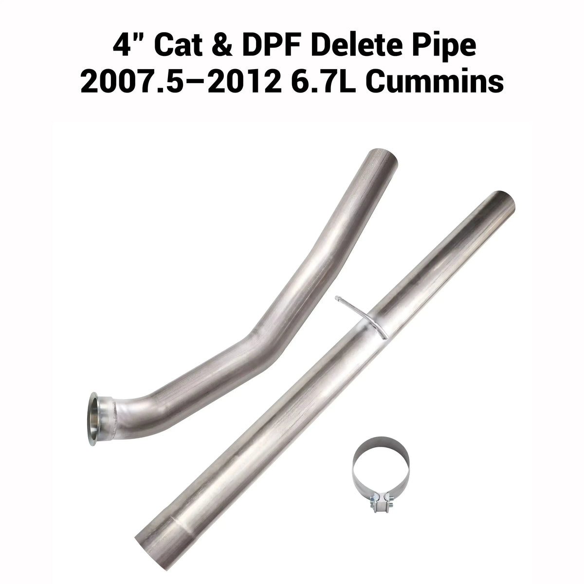 2007.5-2012 6.7L Dodge Ram Cummins 4" DPF Delete Race Pipe DieselPerf