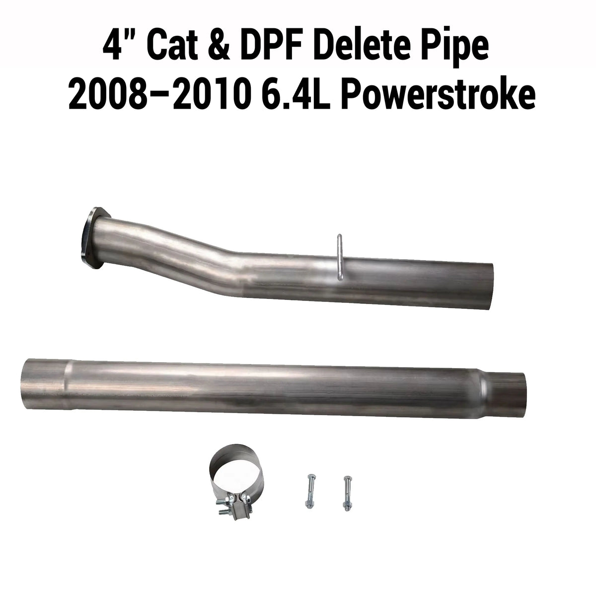 2008-2010 6.4L Powerstroke 4'' Cat&DPF Delete Pipe DieselPerf