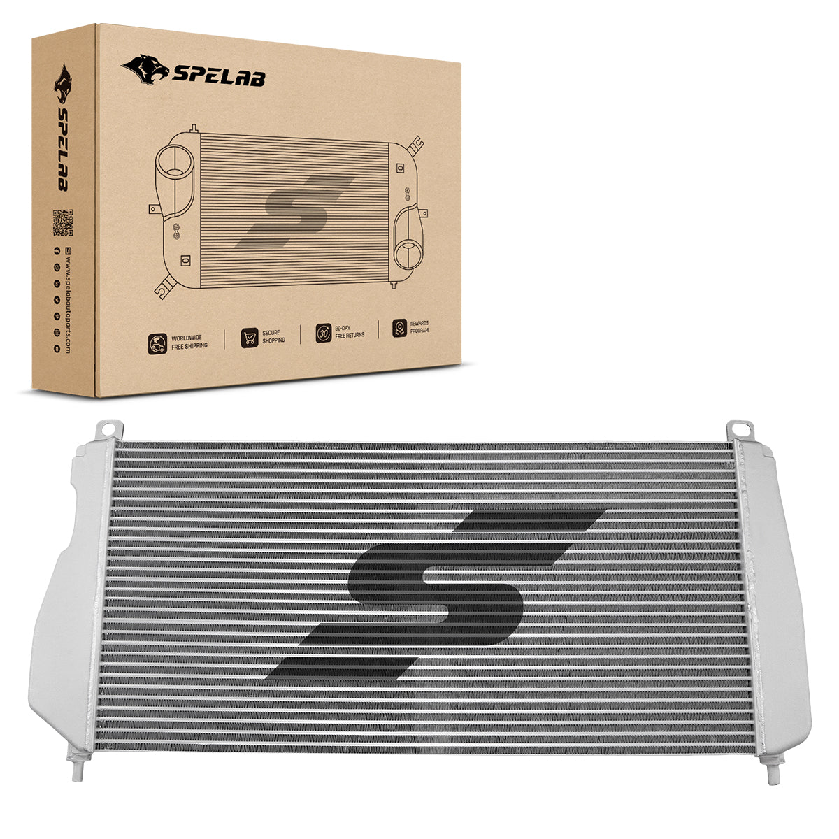 Tube-Fin Intercooler for 2001-2005 LLY LB7 Chevrolet/GMC Sierra 2500HD 3500HD 6.6L Duramax | SPELAB