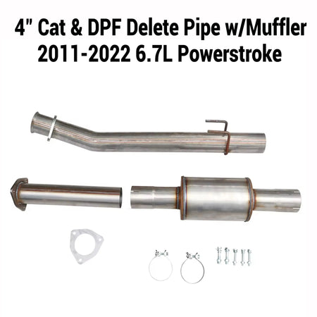 2011-2025 6.7L Powerstroke 4" & 5" DPF Delete Pipe DieselPerf