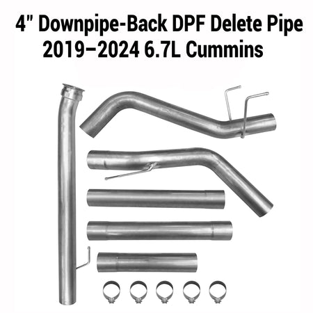 2019-2024 6.7L Dodge Ram Cummins 4" DPF Delete Race Pipe DieselPerf