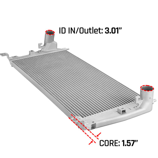 Tube-Fin Intercooler for 2001-2005 LLY LB7 Chevrolet/GMC Sierra 2500HD 3500HD 6.6L Duramax | SPELAB