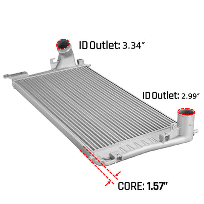 Tube-Fin Intercooler for 2006–2010 LMM Chevrolet/GMC Sierra 2500HD 3500HD 6.6L Duramax   | SPELAB