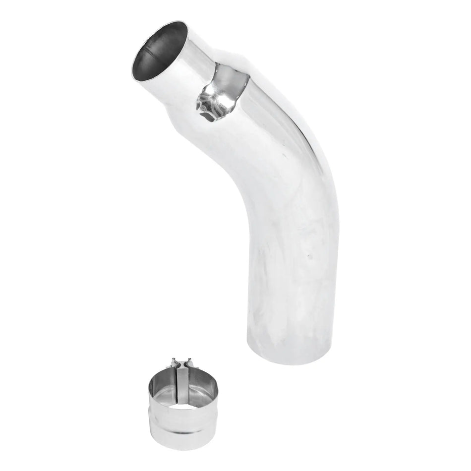 Chrome Turn Down Exhaust Tip: 5" In 6" Out & 4" In 5" Out DieselPerf