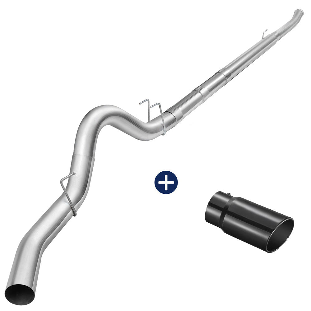4"/5" 2011-2024 Ford 6.7 Powerstroke DPF Delete Race Pipe w/Muffler Exhaust | SPELAB