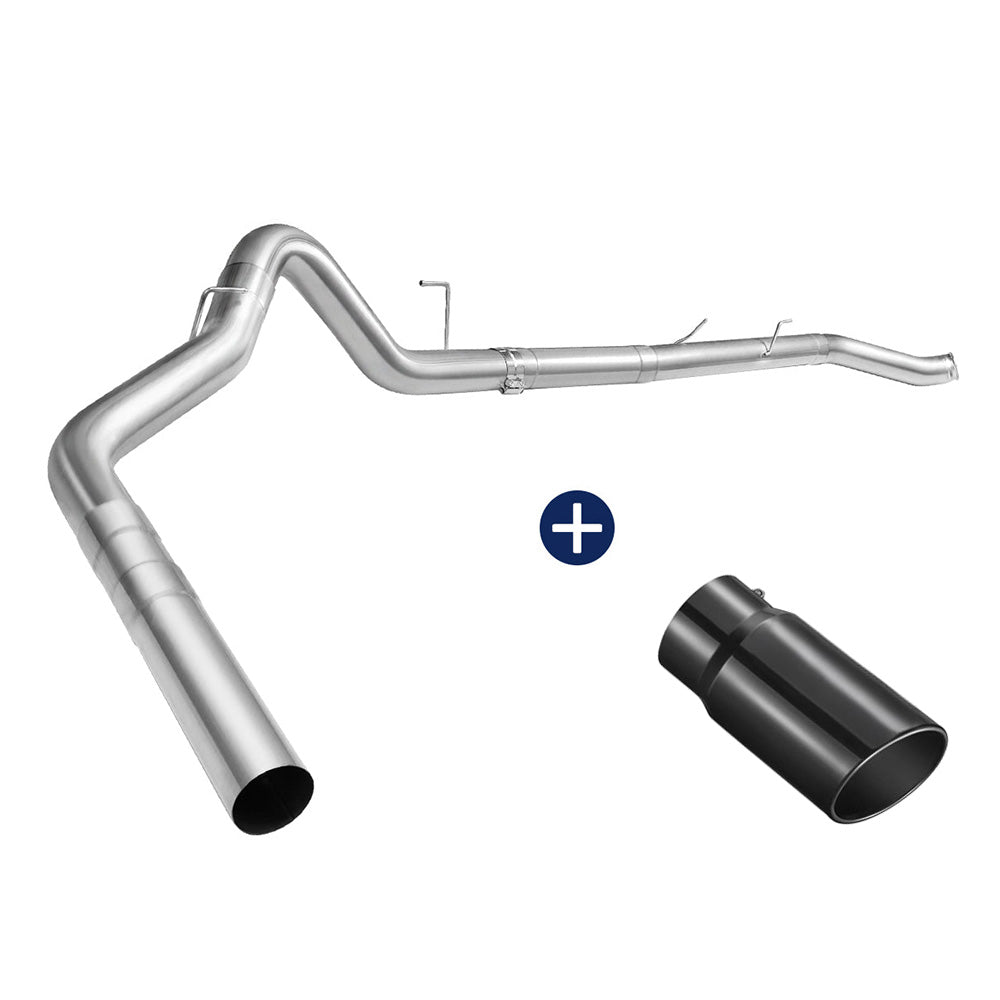 4"/5" Turbo-Back for 2013-2018 Dodge Ram 6.7L Diesel DPF Delete Race Pipe