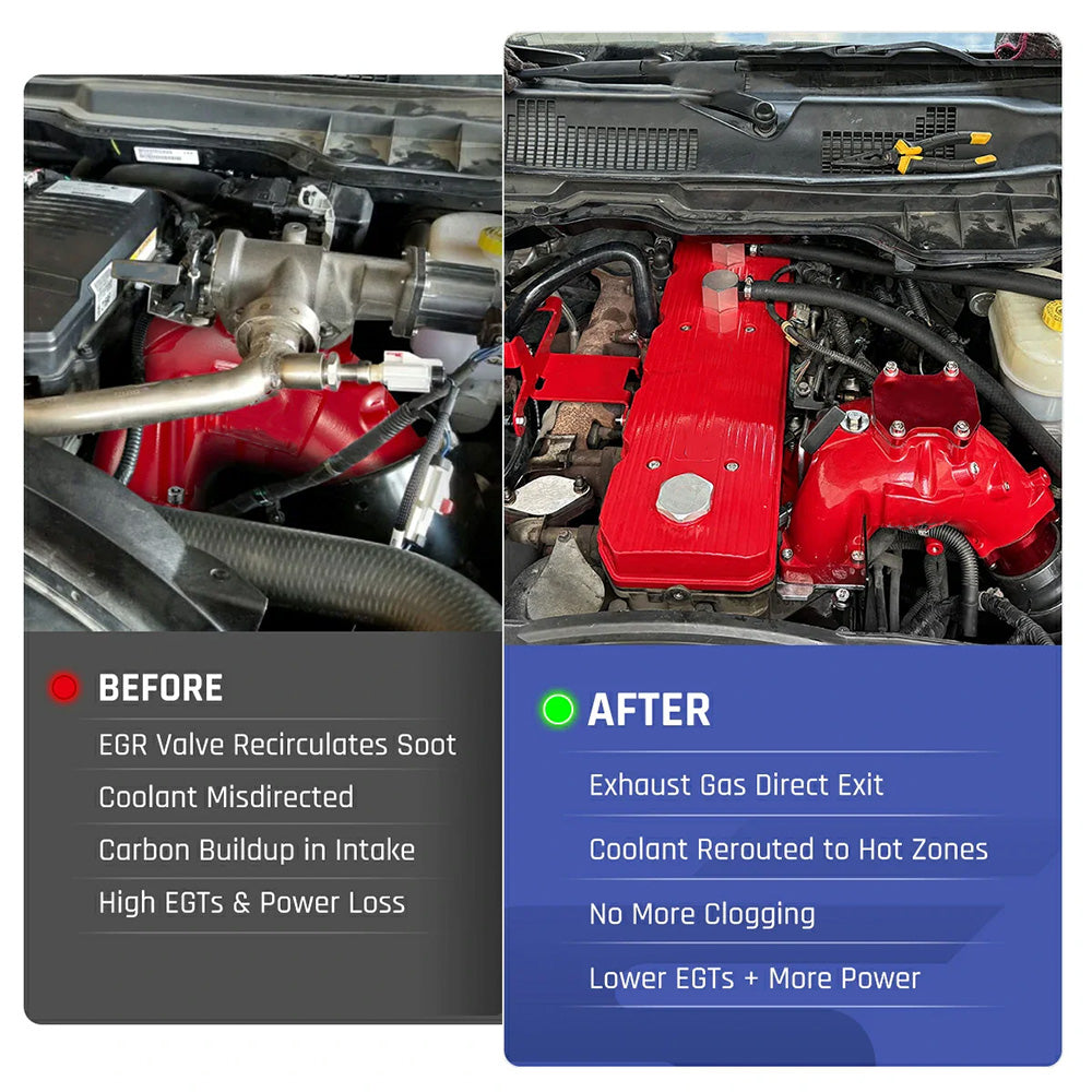 EGR Delete Kit For 2010-2025 Dodge Ram 2500 3500 6.7L Diesel