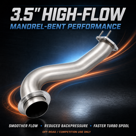 2017-2025 6.6L GM Duramax L5P 3.5"Downpipe Exhaust DieselPerf