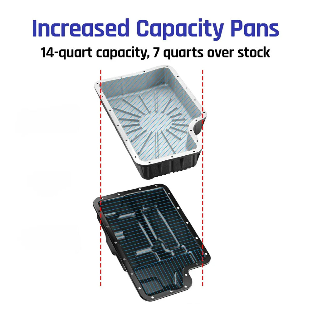 6R140 Transmission Pan for 2011-2019 Ford 6.7L Powerstroke F250 F350 F450