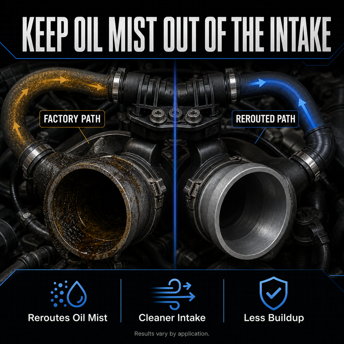2011-2025 6.7L Powerstroke CCV Reroute/Delete Upgrade Kit DieselPerf