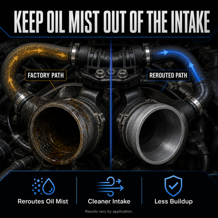 2011-2025 6.7L Powerstroke CCV Reroute/Delete Upgrade Kit DieselPerf
