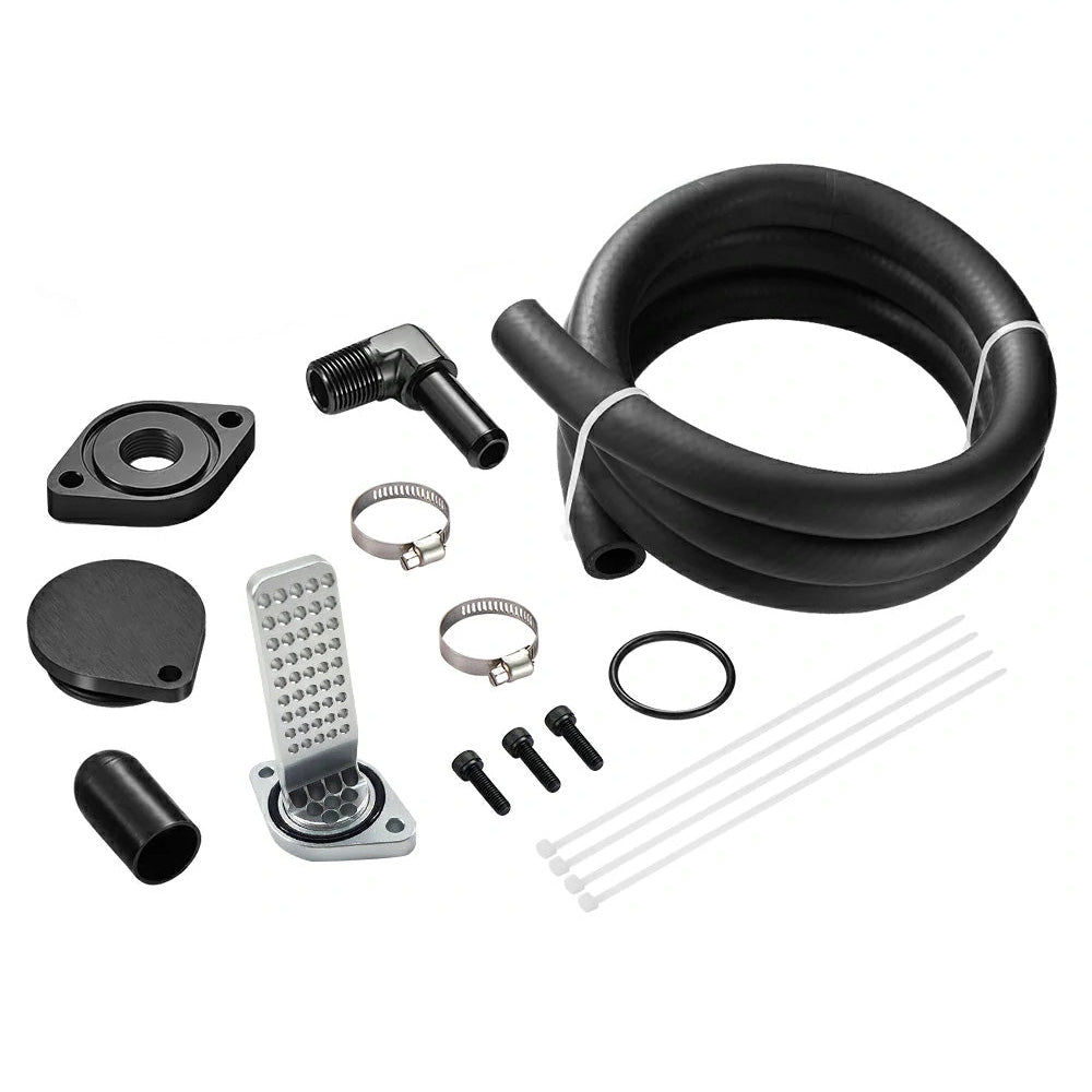 CCV Reroute/Delete Kit 2011-2025 Ford 6.7 Powerstroke F250 F350 F450 w/Catch Can