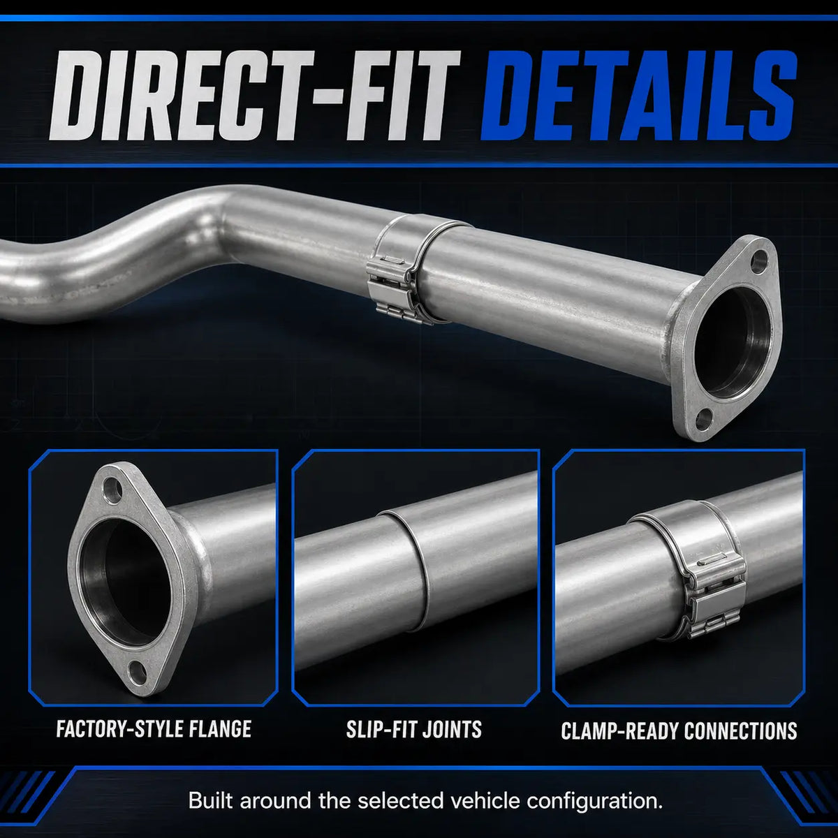 2019-2025 6.7L Dodge Ram Cummins 5'' Downpipe-Back DPF Delete Pipe DieselPerf
