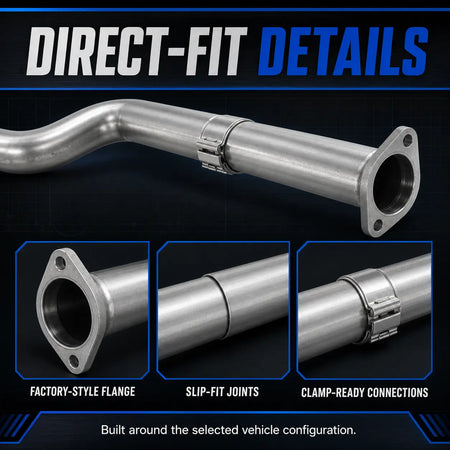 2019-2025 6.7L Dodge Ram Cummins 5'' Downpipe-Back DPF Delete Pipe DieselPerf