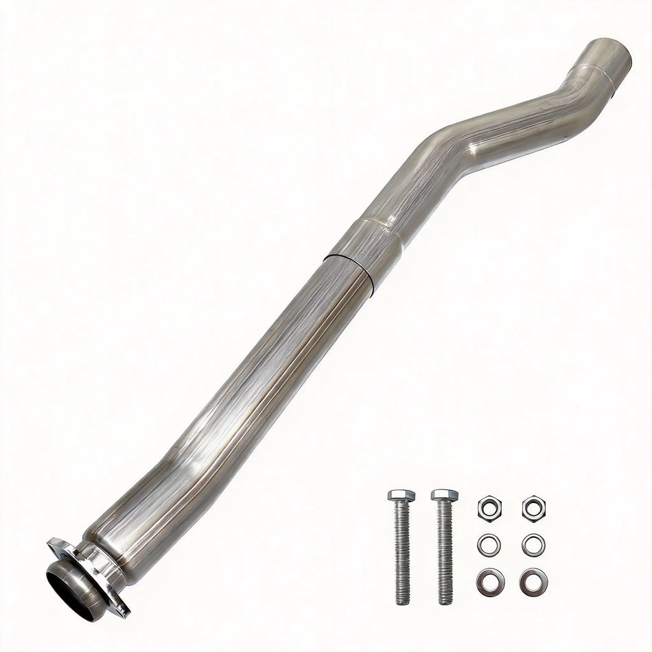2003-2007 6.0L Powerstroke 3.5" Cat & Muffler Delete Race Pipe DieselPerf