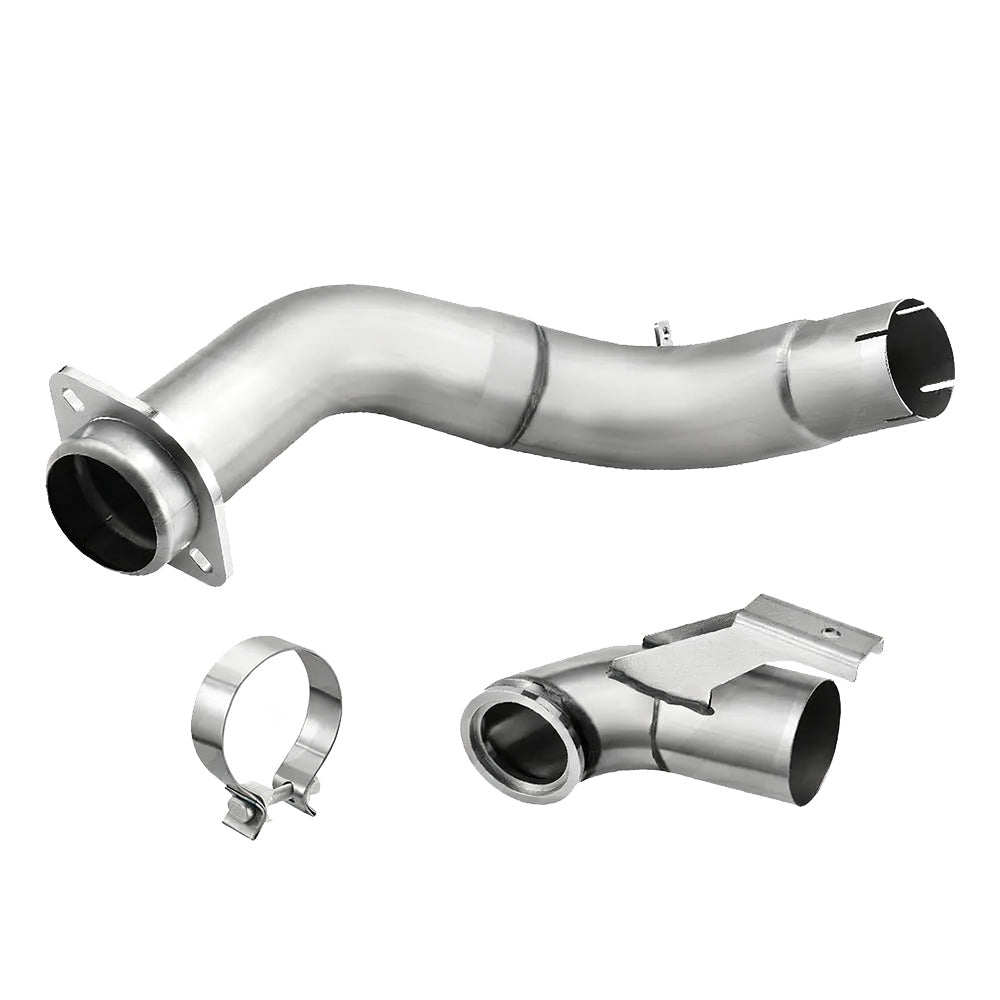 4" Turbo Downpipe Exhaust For 2015-2019 Ford 6.7L Powerstroke F250 F350 F450 F550