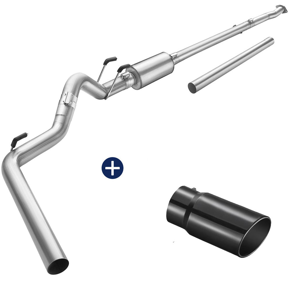4"/5" 2011-2024 Ford 6.7 Powerstroke DPF Delete Race Pipe w/Muffler Exhaust | SPELAB