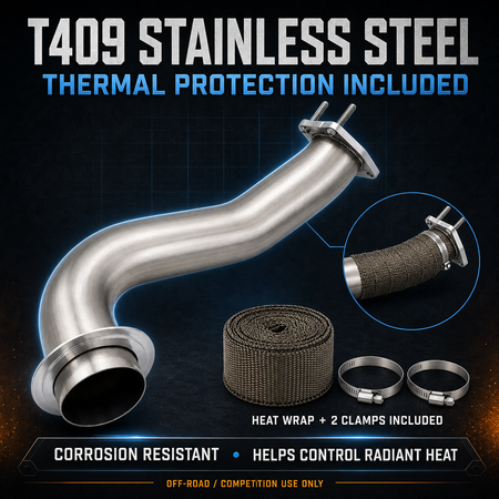 2017-2025 6.6L GM Duramax L5P 3.5"Downpipe Exhaust DieselPerf